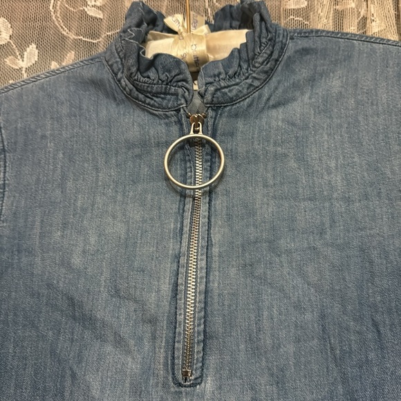 BlankNYC lightweight Jean mini dress with cute sleeves size XS brand new - Picture 3 of 6